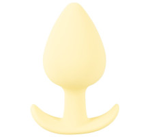 Жёлтая анальная втулка Mini Butt Plug - 6 см. (желтый)