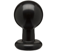 Круглая черная анальная пробка Classic Round Butt Plugs Large - 12,1 см. (черный)