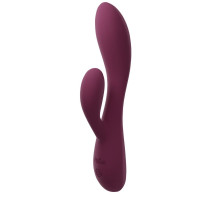 Фиолетовый перезаряжаемый вибратор-кролик Rio - 20 см. (фиолетовый)