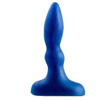 Синий анальный стимулятор Beginners p-spot massager - 11 см. (синий)