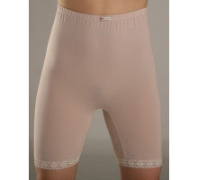 Мягкие эластичные панталоны с высокой линией талии (бежевый|XXL)