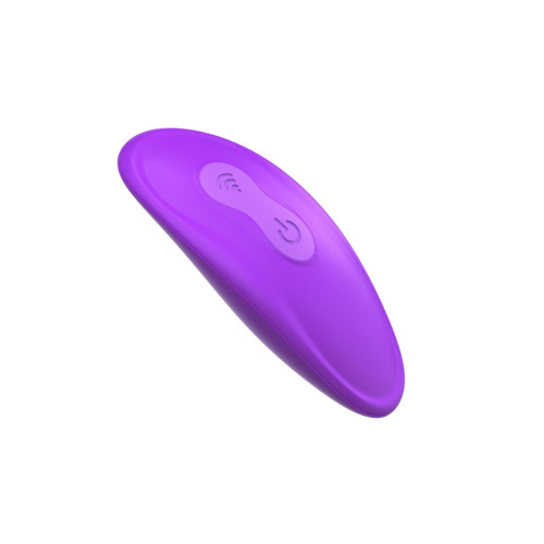 Фиолетовый безремневой вибрострапон с пультом Ultimate Strapless Strap-On - 22,22 см. (фиолетовый)