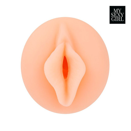 Реалистичный мастурбатор-вагина с рельефной внутренней поверхностью (телесный)