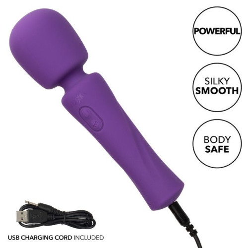 Фиолетовый ванд Stella Liquid Silicone Massager - 17,25 см. (фиолетовый)