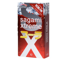 Ароматизированные презервативы Sagami Xtreme Cola - 10 шт. (прозрачный)