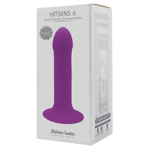 Фиолетовый дилдо на присоске  Hitsens 6 - 13,5 см. (фиолетовый)