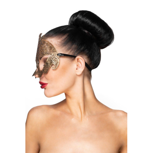 Золотистая карнавальная маска  Нави (золотистый)