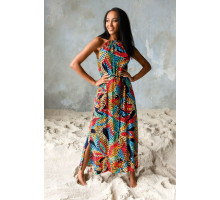 Длинное платье прямого силуэта Dominica (разноцветный|S)