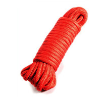 Красная верёвка для бондажа и декоративной вязки - 10 м. (красный)