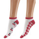 Набор из 2 пар носков Bamboo Socks - с вишенками и в клетку (разноцветный|S-M-L)