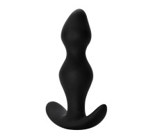 Чёрная фигурная анальная пробка Fantasy - 12,5 см. (черный)