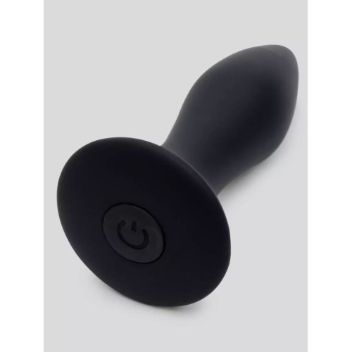 Черная анальная вибропробка Sensation Rechargeable Vibrating Butt Plug - 8,9 см. (черный)
