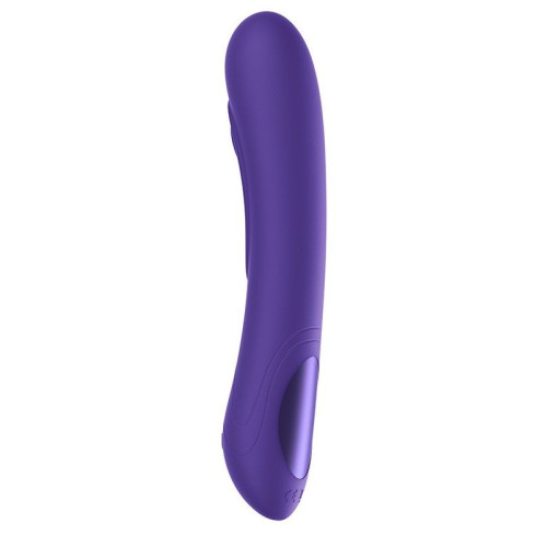 Фиолетовый интерактивный вибратор Pearl3 - 20 см. (фиолетовый)