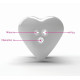 Компактный вибромассажёр Hearts Desire (розовый с белым)