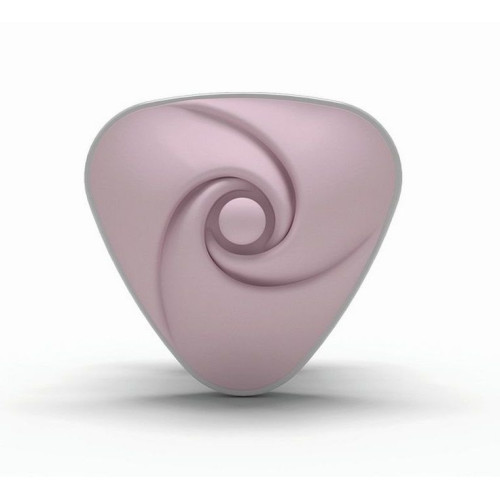 Компактный вибромассажёр Hearts Desire (розовый с белым)