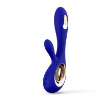 Синий вибратор-кролик Lelo Soraya Wave - 21,8 см. (синий)
