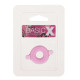 Розовое эрекционное кольцо с ушками для удобства надевания BASICX TPR COCKRING PINK (розовый)