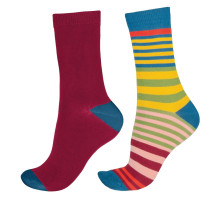 Набор из 2 пар ярких бамбуковых носков (разноцветный|36-42)