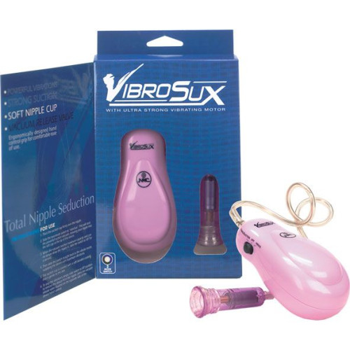 Розовый вибростимулятор для сосков VibroSux (розовый)