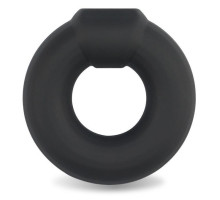 Черное эрекционное кольцо Ultra Soft Platinum Cure Silicone Cockring (черный)