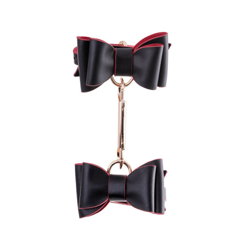 Черно-красный бондажный набор Bow-tie (черный с красным)