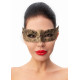 Пикантная золотистая женская карнавальная маска (золотистый)