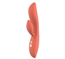 Оранжевый вибратор-кролик Carmen - 22,5 см. (оранжевый)