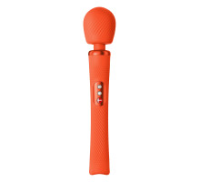 Оранжевый вибромассажер Vim Vibrating Wand - 31,3 см. (оранжевый)