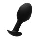 Черная анальная пробка N 89 Self Penetrating Butt Plug - 8,3 см. (черный)