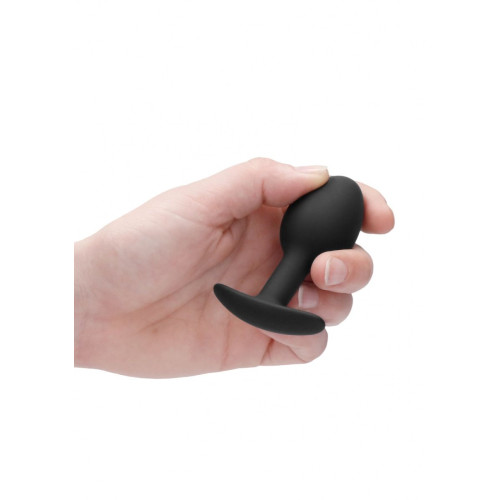 Черная анальная пробка N 89 Self Penetrating Butt Plug - 8,3 см. (черный)