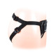 Черные трусики для страпона в комплекте с коннектором (черный)