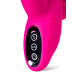 Ярко-розовый тройной вибростимулятор SPANKY - 21 см. (ярко-розовый)