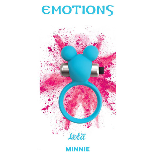 Голубое эрекционное виброколечко Emotions Minnie Breeze (голубой)