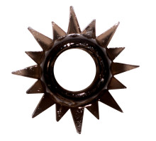 Чёрное эрекционное кольцо Rings Cristal (черный)