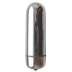 Серебристая гладкая пуля с вибрацией - 6,4 см. (серебристый)