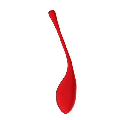 Красный вагинальный шарик METIS на шнурке с кристаллом (красный)