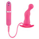 Розовая вибровтулка Dash Butt Plug With Mini Controller II - 9 см. (розовый)