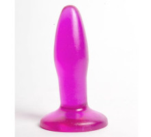 Фиолетовая анальная пробка с широким основанием - 10 см. (фиолетовый)