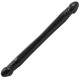 Чёрный двусторонний фаллоимитатор Double Header Smooth - 44,5 см. (черный)