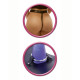 Фиолетовый страпон Plus Size Strap-On для дам размера plus size - 21 см. (фиолетовый с черным)