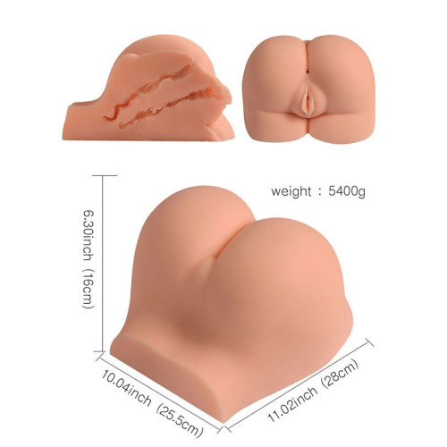 Телесная вагина с двумя отверстиями (телесный)