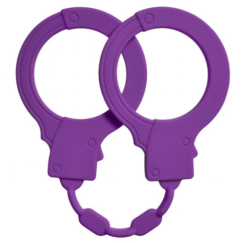 Фиолетовые силиконовые наручники Stretchy Cuffs Purple (фиолетовый)