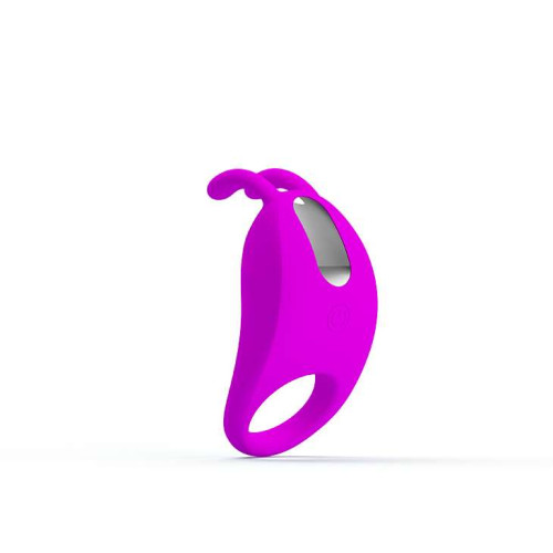 Лиловое эрекционное кольцо с вибрацией Rabbit Vibrator (лиловый)