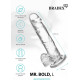 Прозрачный реалистичный фаллоимитатор Mr. Bold L - 18,5 см. (прозрачный)
