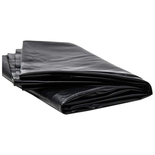 Черная виниловая простынь - 217 х 200 см. (черный)
