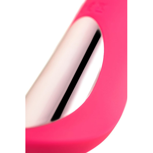 Розовый нереалистичный вибратор JOS Twig - 20,5 см. (розовый)