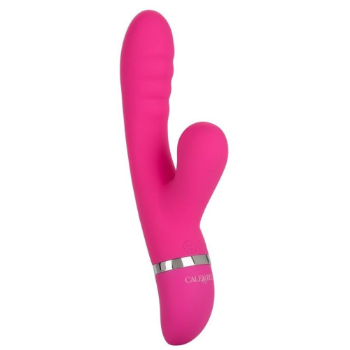 Розовый вибратор-кролик Foreplay Frenzy Pucker с функцией вакуума (розовый)