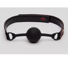 Кляп-шар на двусторонних ремешках Reversible Silicone Ball Gag (красный с черным)