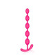 Ярко-розовая анальная цепочка Cosmo - 22,3 см. (ярко-розовый)