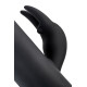 Черный вибратор-кролик Waname D-Splash Hail - 23,8 см. (черный)